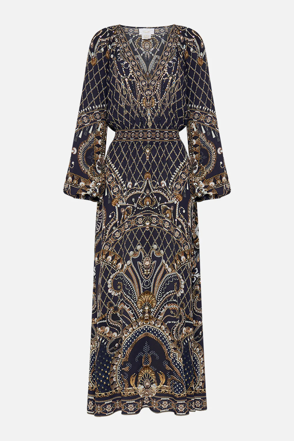 RAGLAN SHIRRED WAIST DRESS