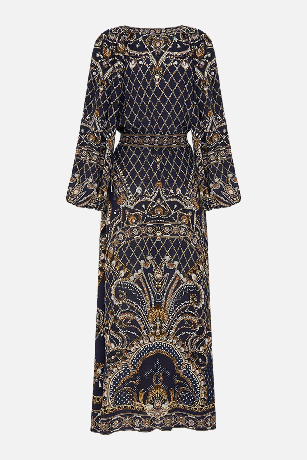 RAGLAN SHIRRED WAIST DRESS