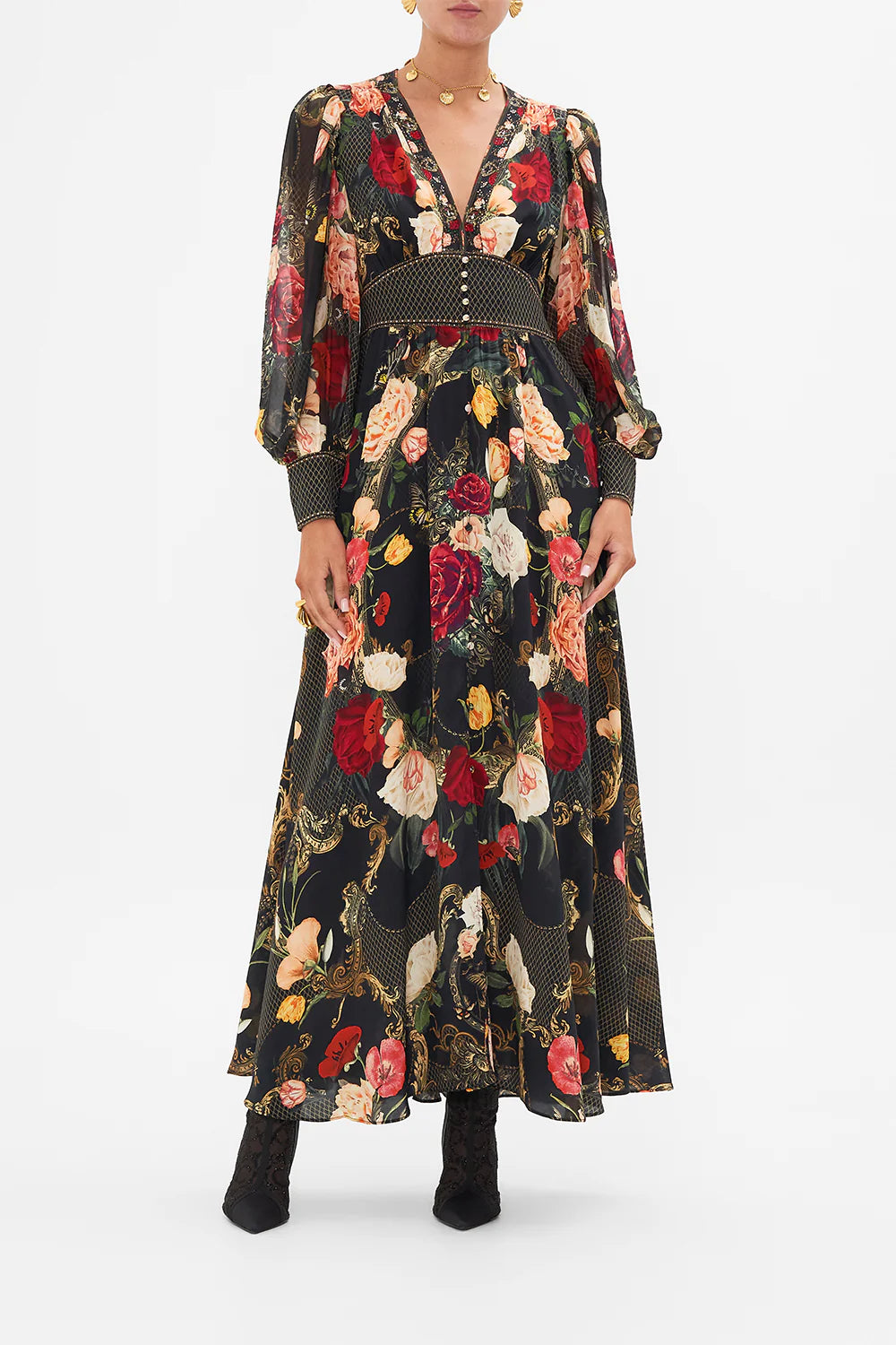 SHAPED WAISTBAND DRESS