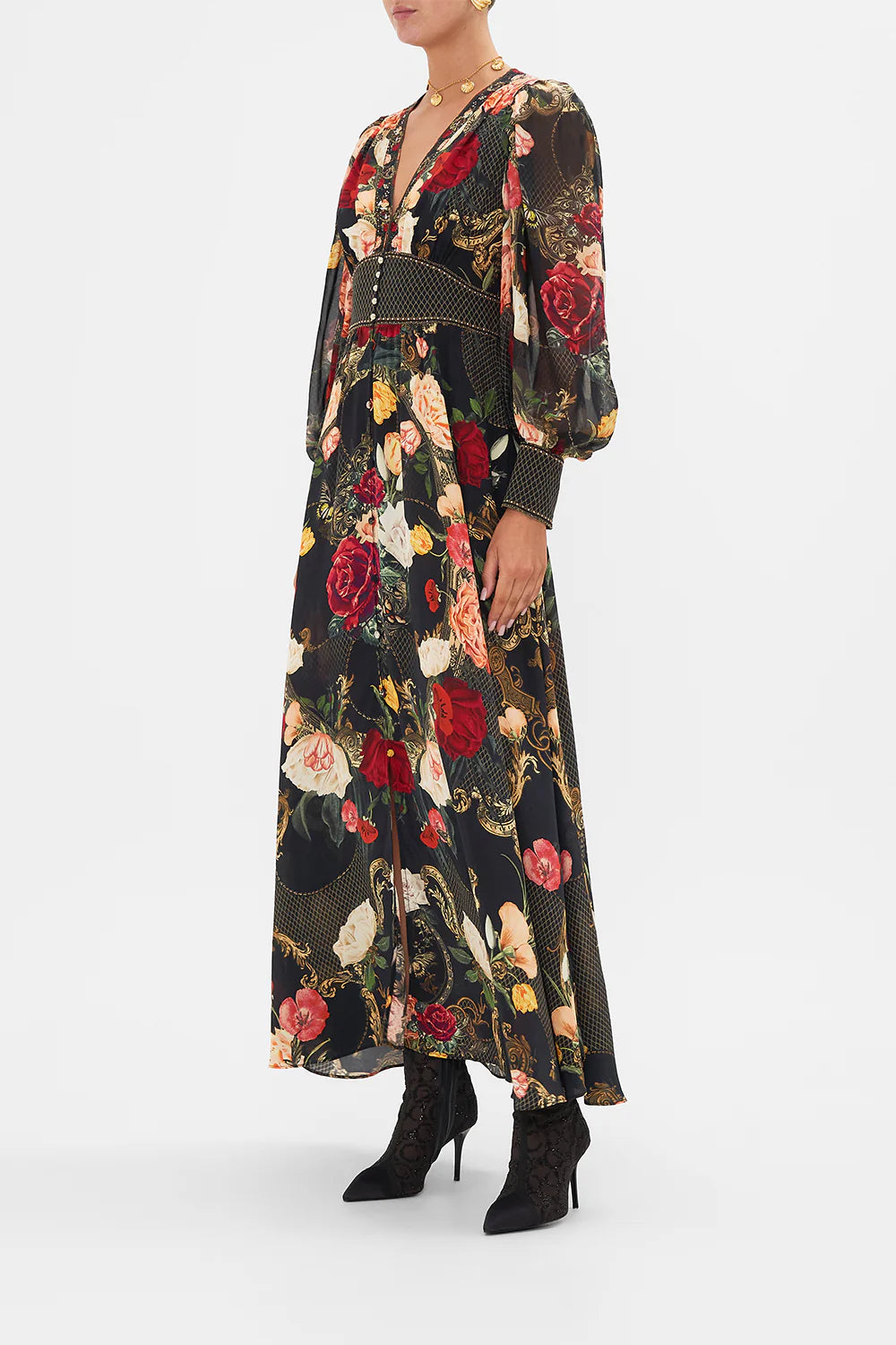 SHAPED WAISTBAND DRESS