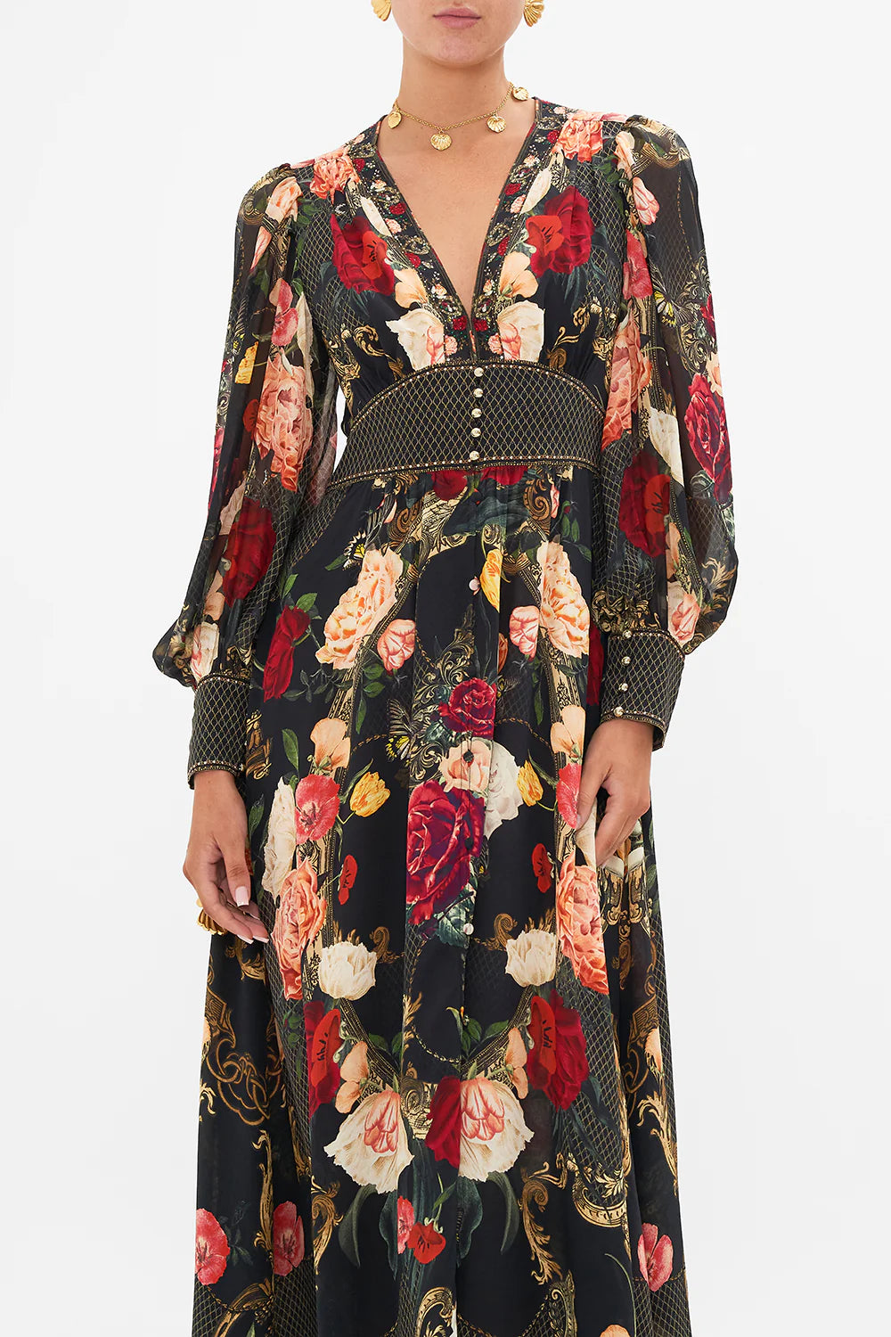 SHAPED WAISTBAND DRESS