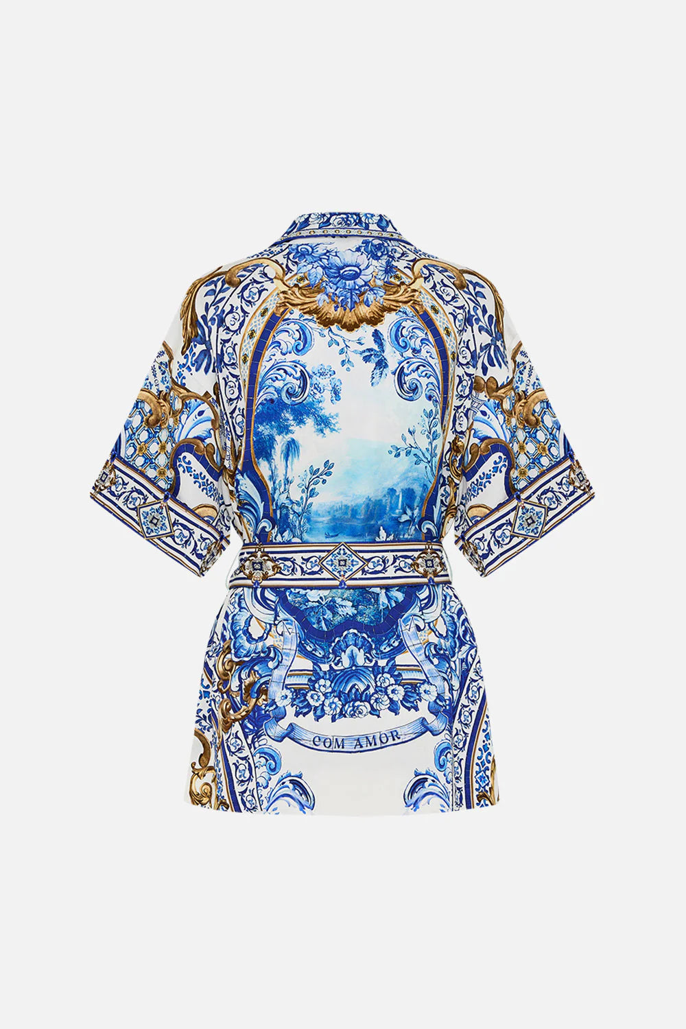 DOUBLE BREASTED SHORT SLEEVE JACKET