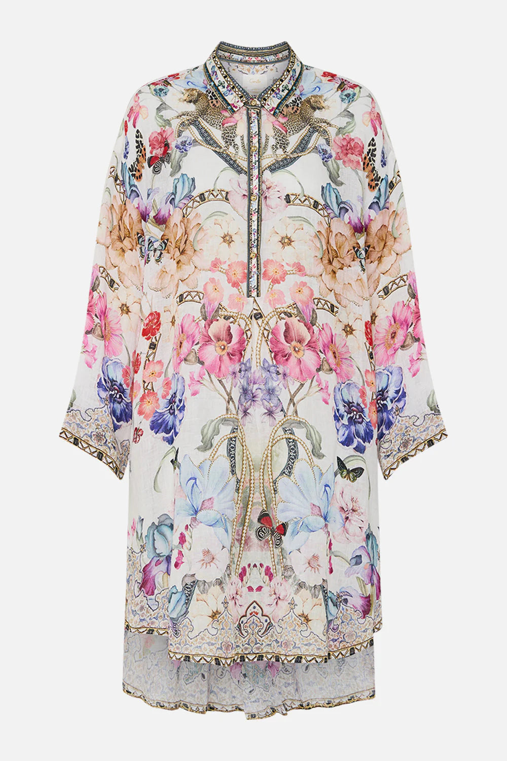 RELAXED HIGH LOW SHIRT DRESS