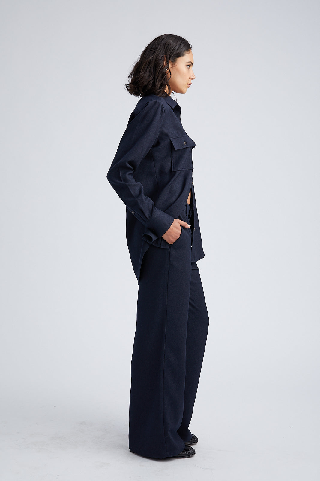 Oversized Shirt with Pocket