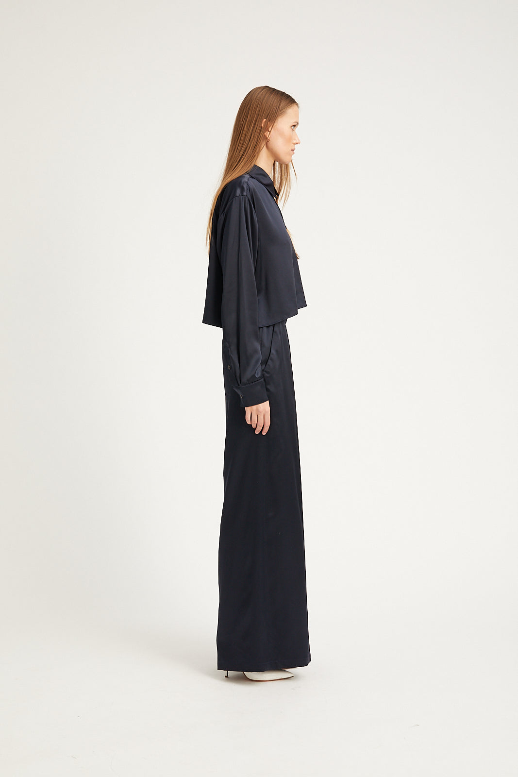 WIDE LEG PANT W/ PINTUCKS