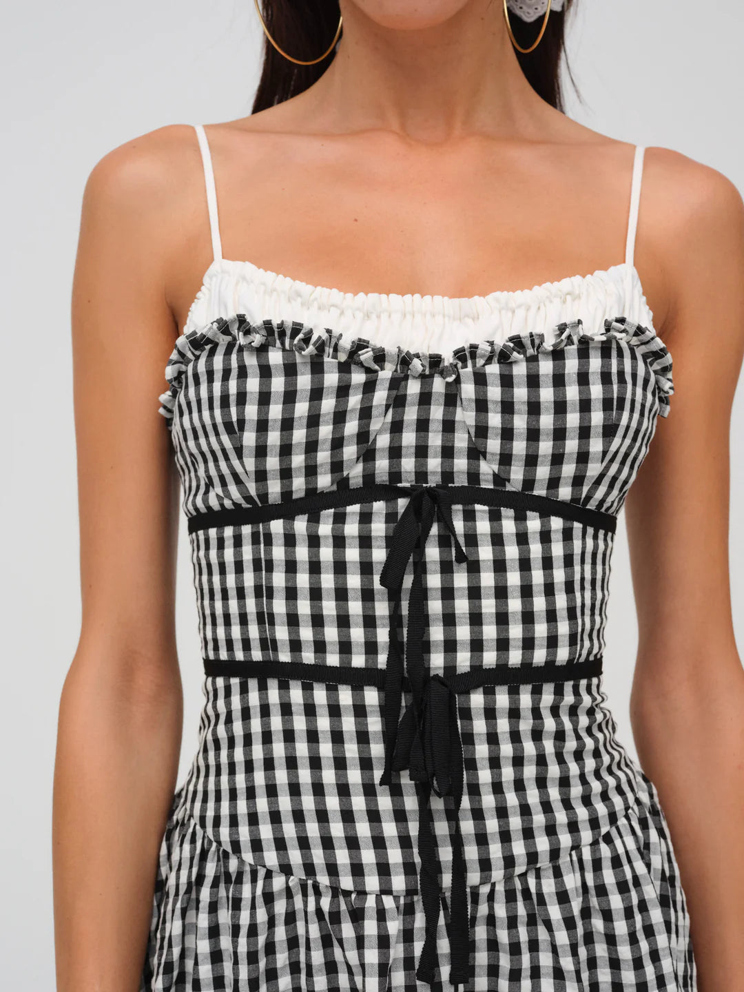 GEORGIA GINGHAM MIDI DRESS