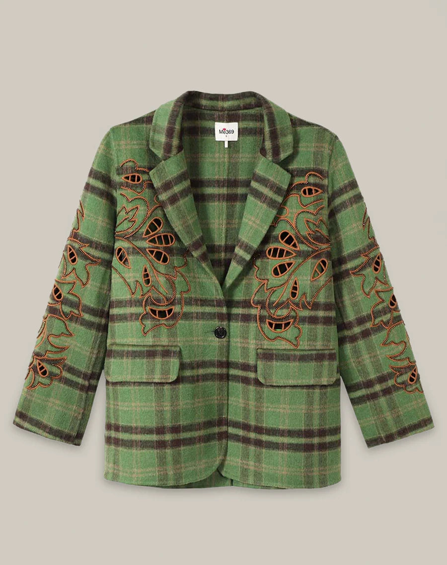 KINSLEY EMBROIDERED WOOL JACKET