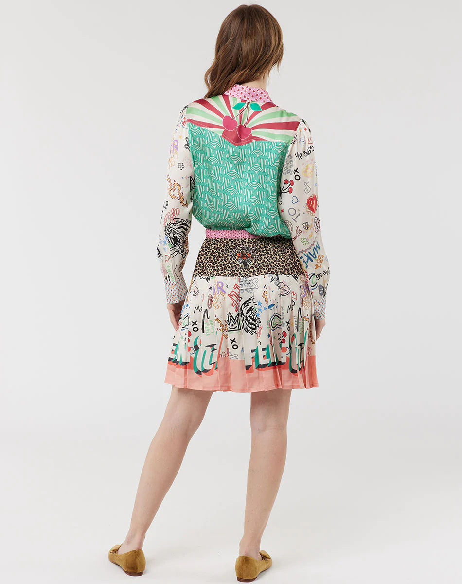 Grace Western Mixed Print Shirt
