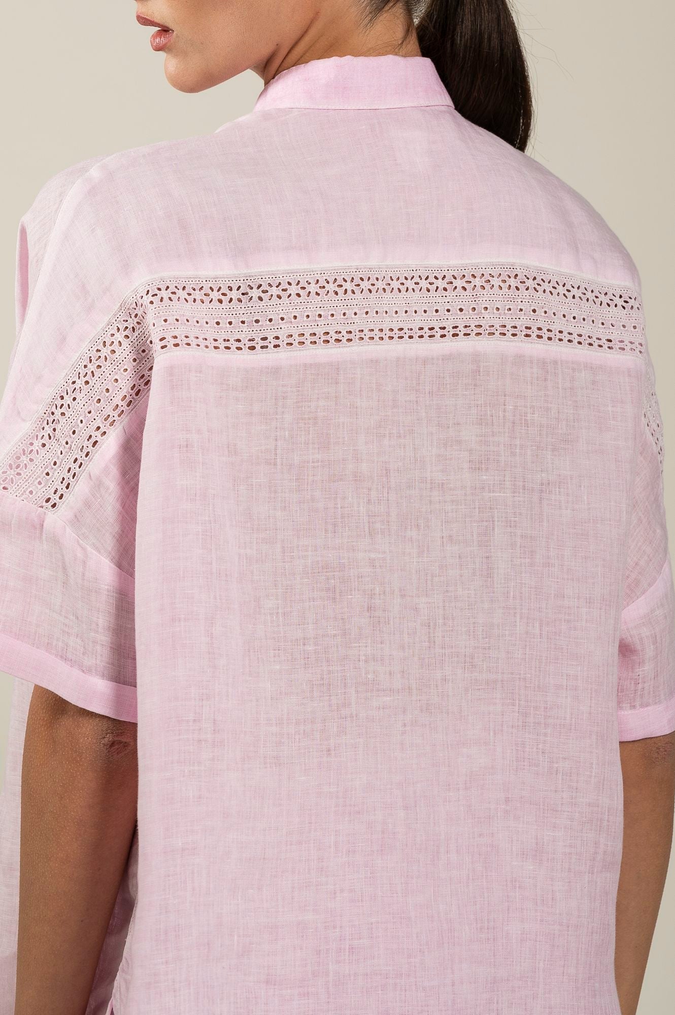 Eyelet Linen Top