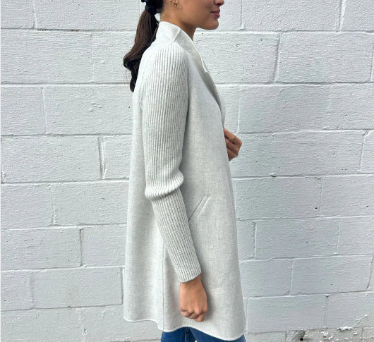 RIB SLEEVE COAT