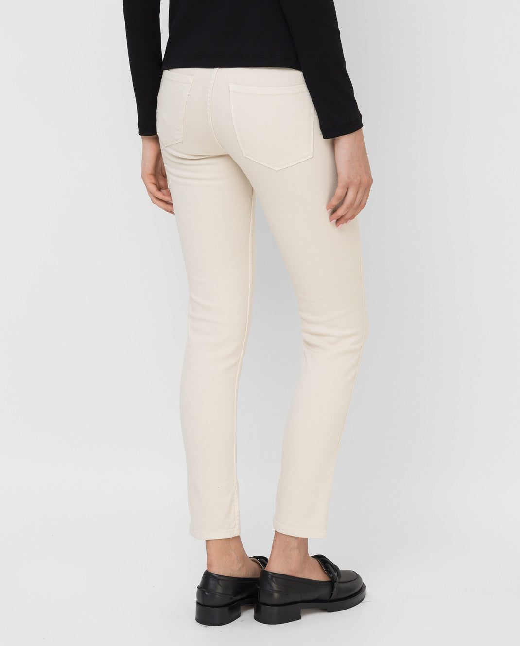 Stretch Cotton Denim Pants
