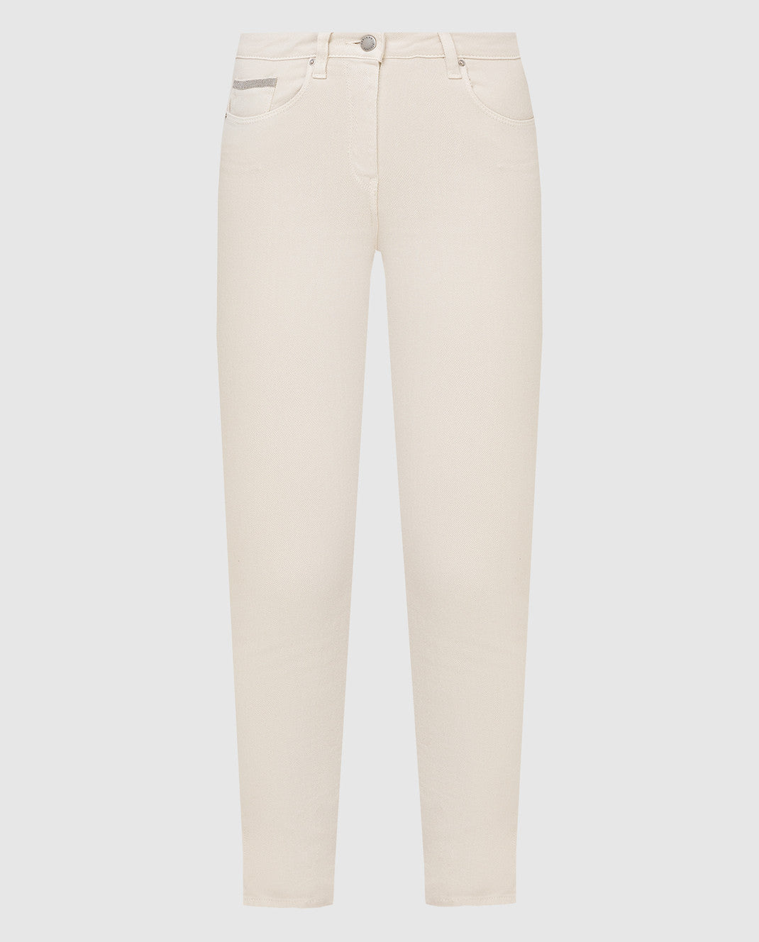 Stretch Cotton Denim Pants