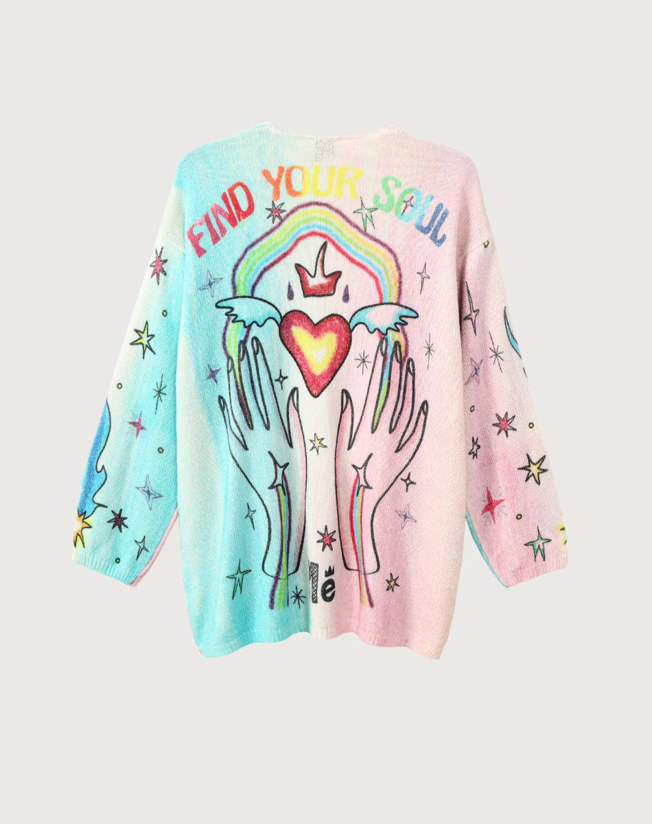 MYKONOS PRINTED CARDIGAN