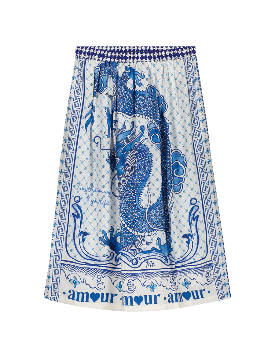 VANESSA PRINTED MIDI SKIRT