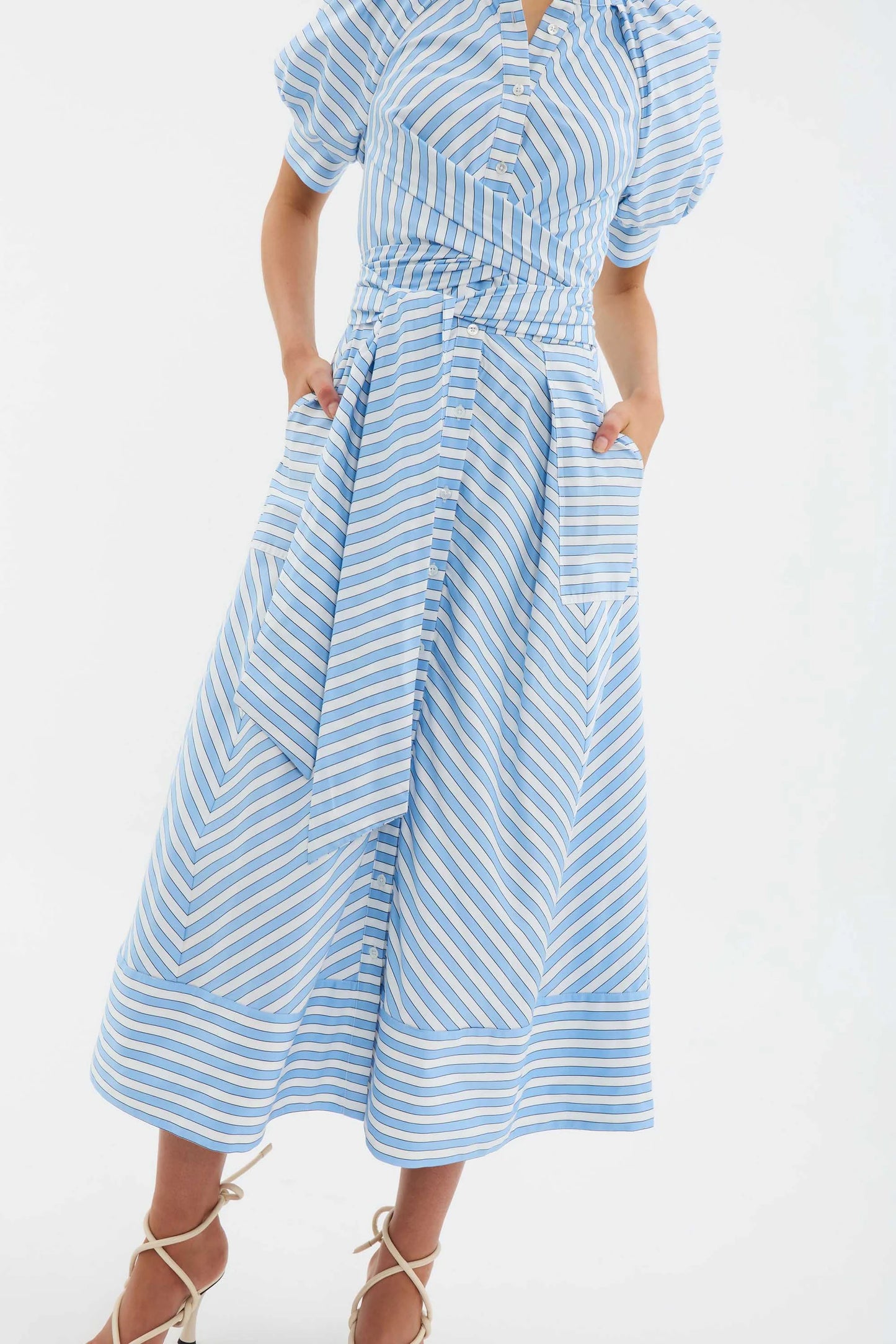 AVA PUFF SLEEVE MIDI