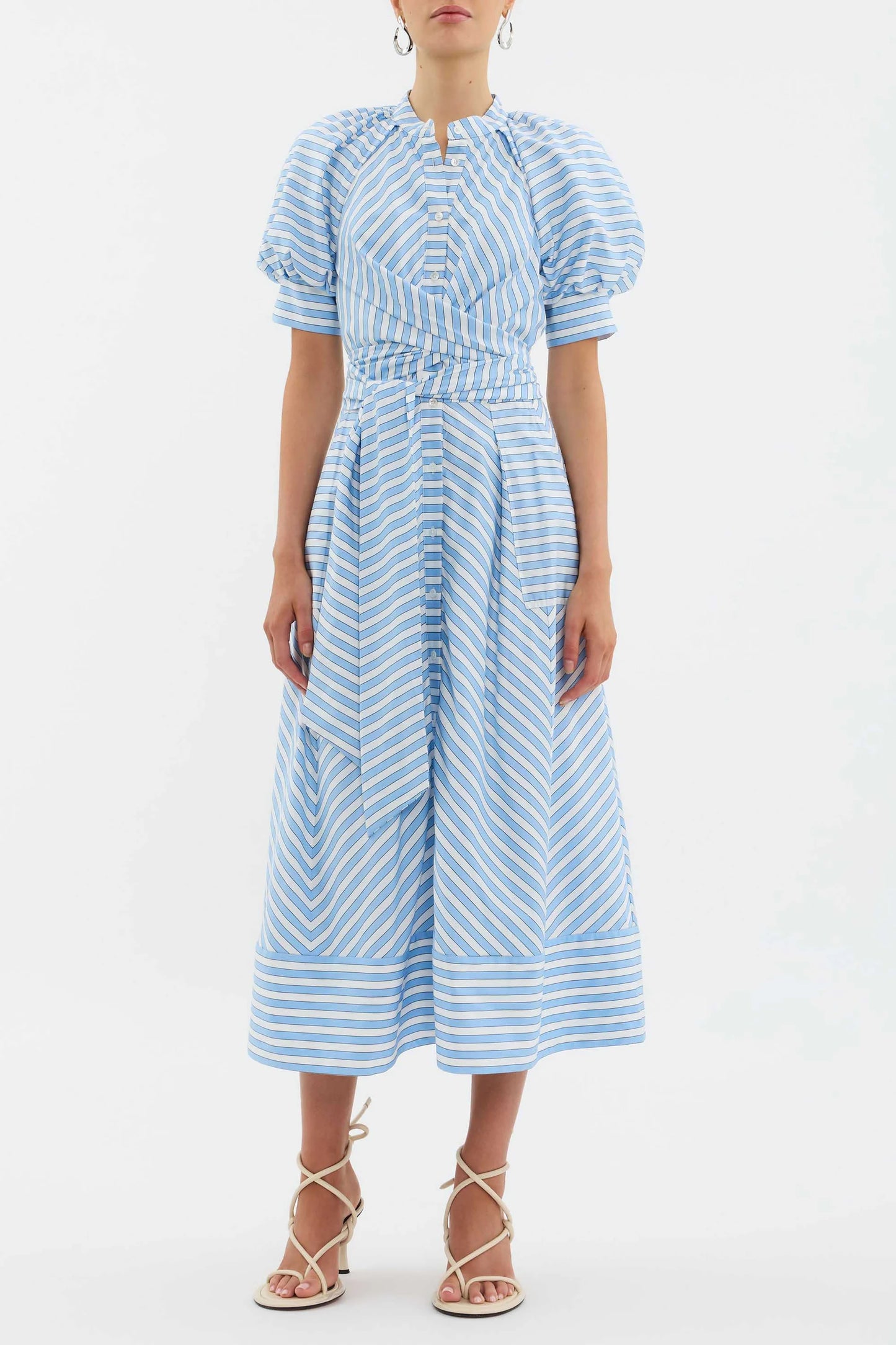 AVA PUFF SLEEVE MIDI