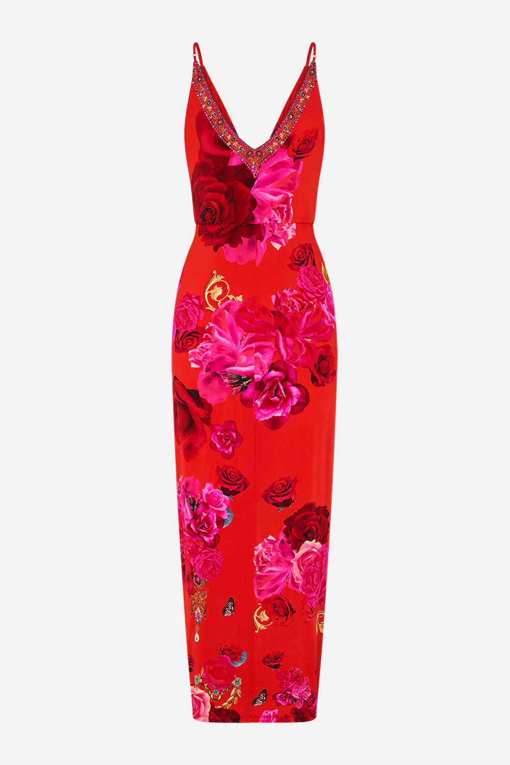 STRAPPY DRESS W TWIST FRONT