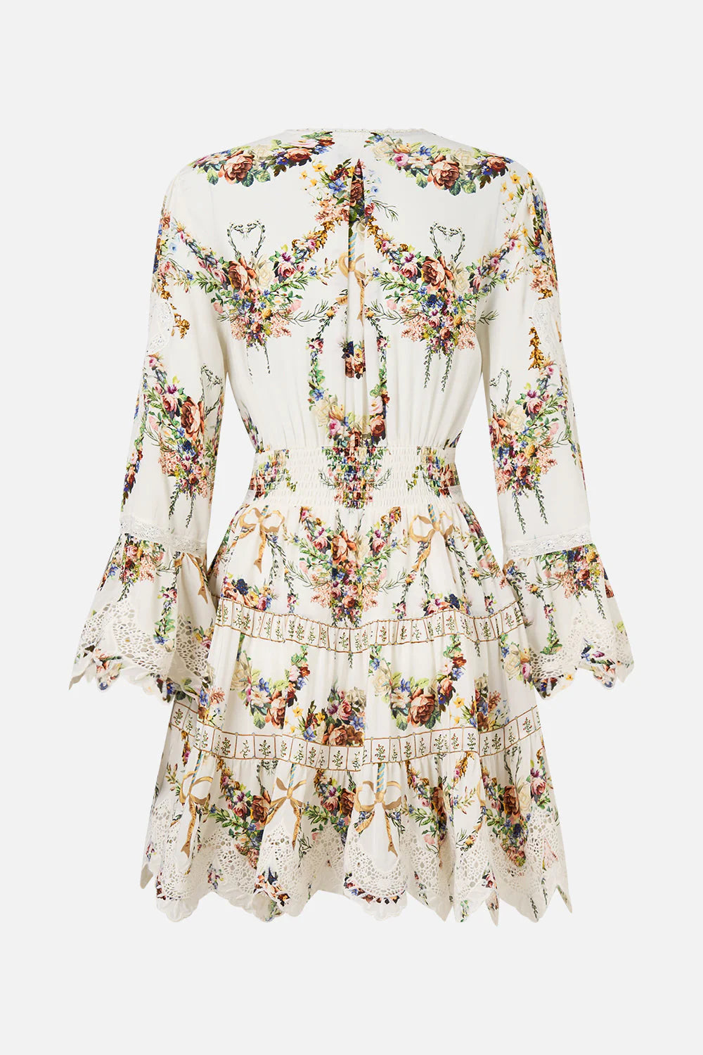 TIERED DRESS W/ RUFFLE FRILL SLEEVES