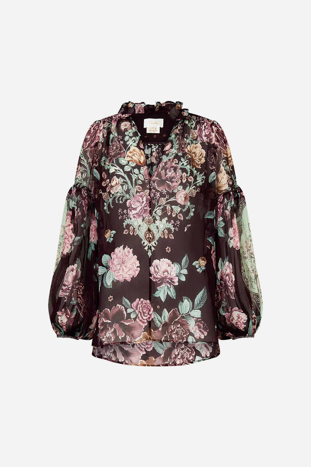 FRILL COLLARED BLOUSE