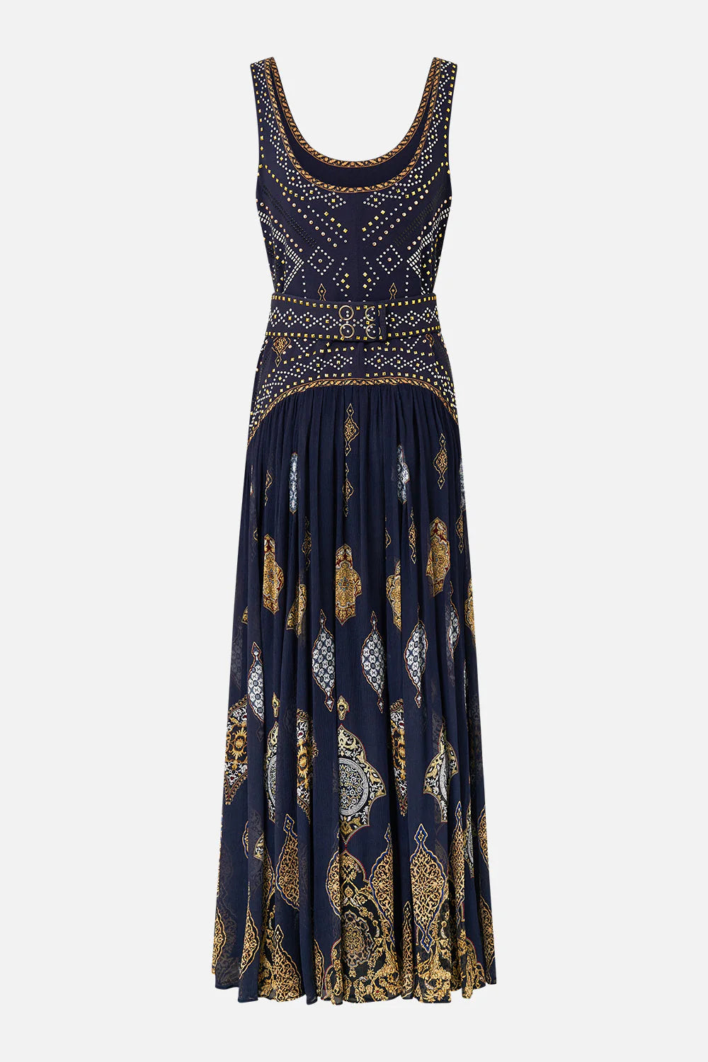 JERSEY TANK DRESS W CONTRAST SKIRT