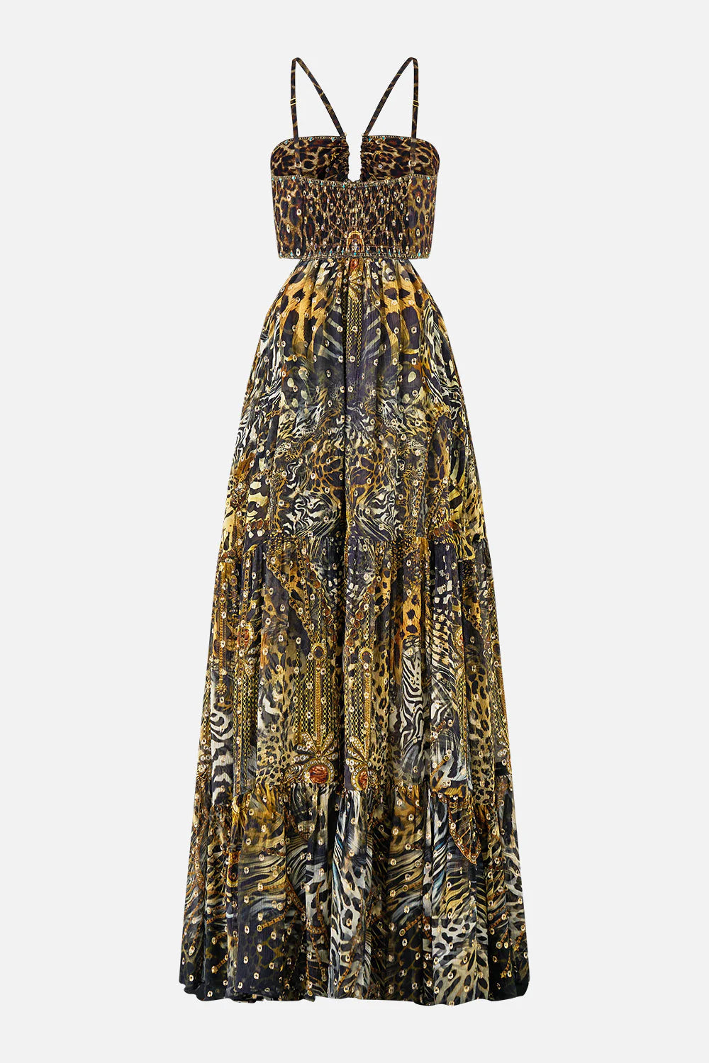 GATHERED CUT OUT DRESS