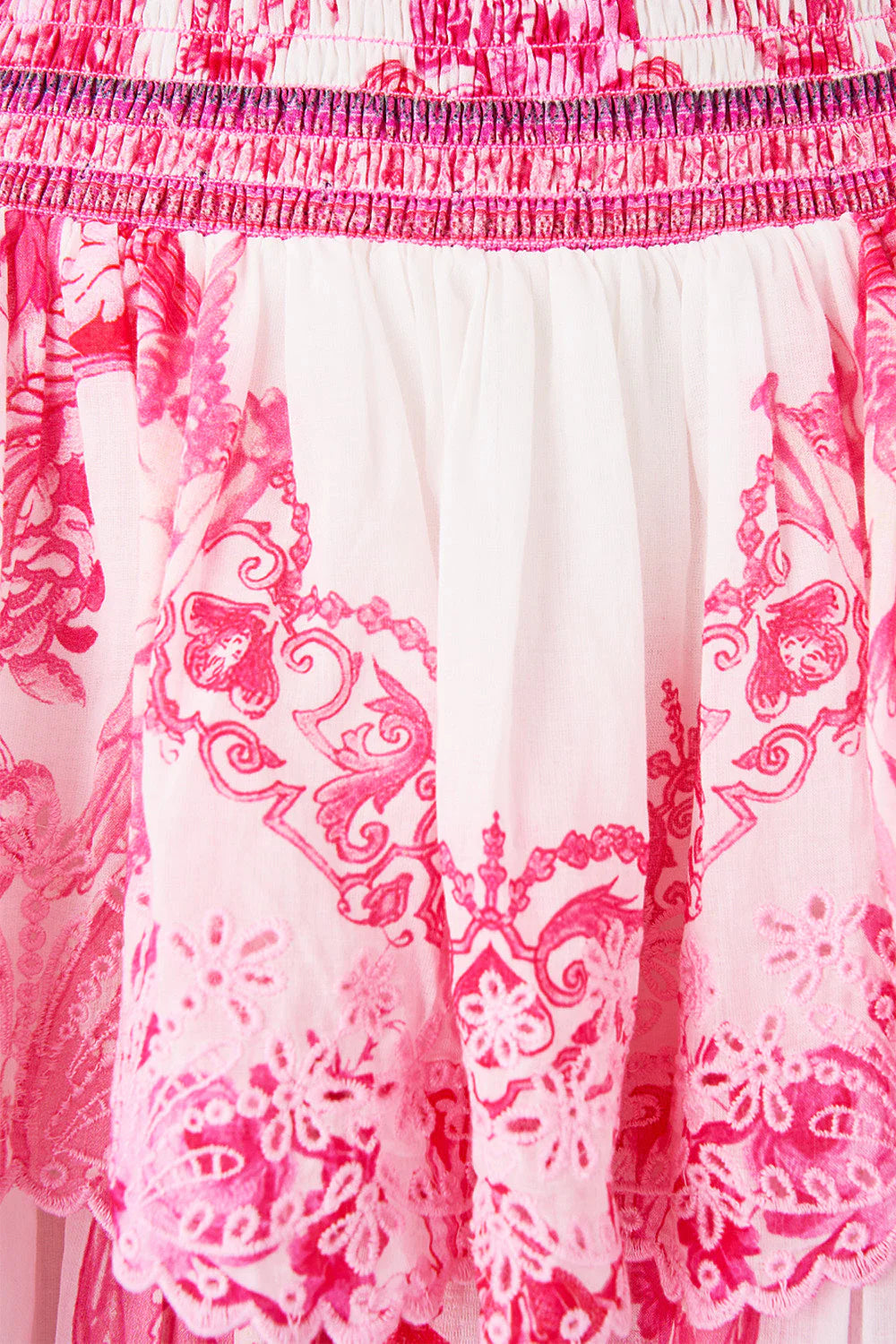 SHIRRED WAIST MINI DRESS