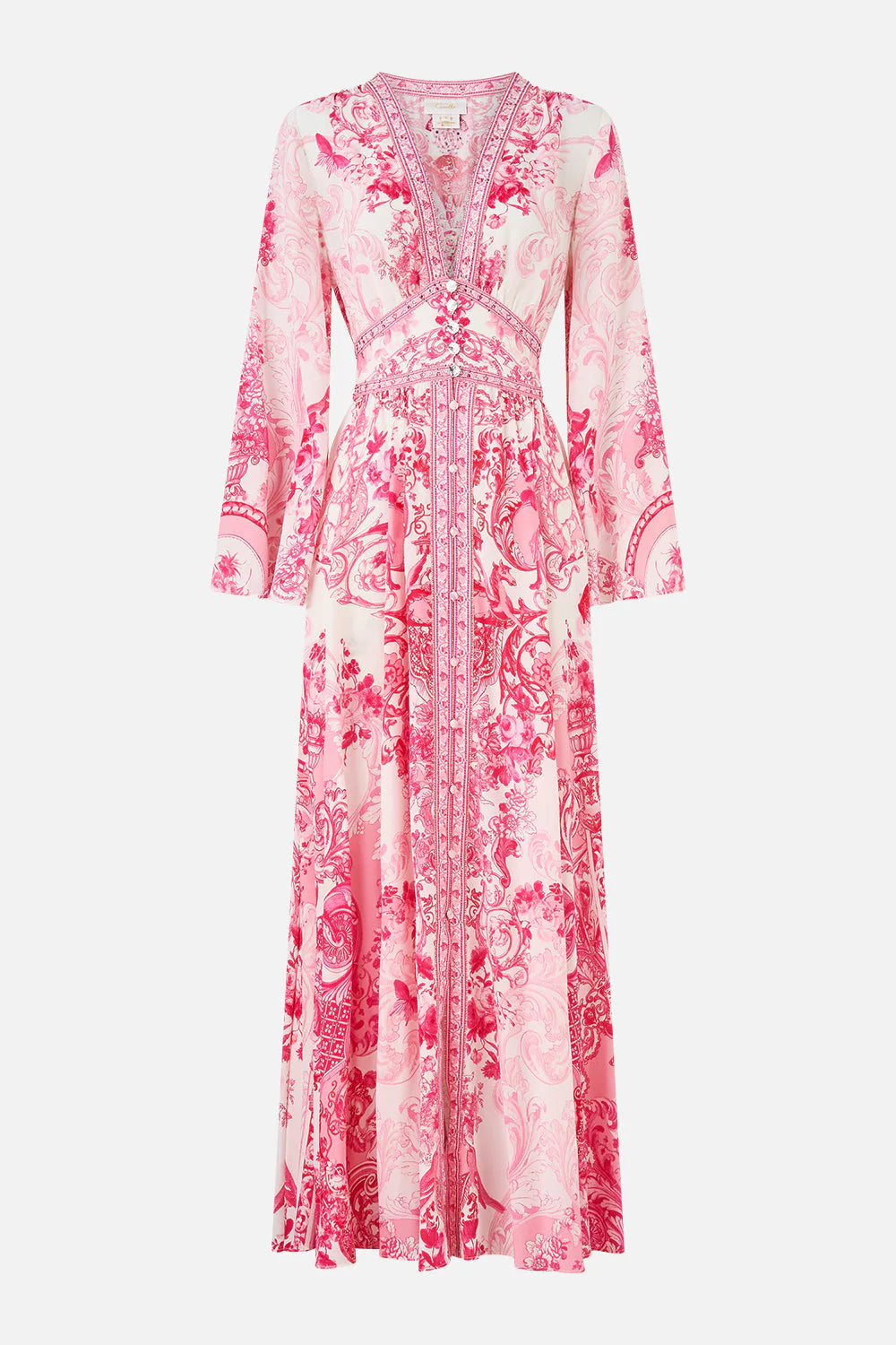 KIMONO DRESS WITH SHIRRING DETAIL