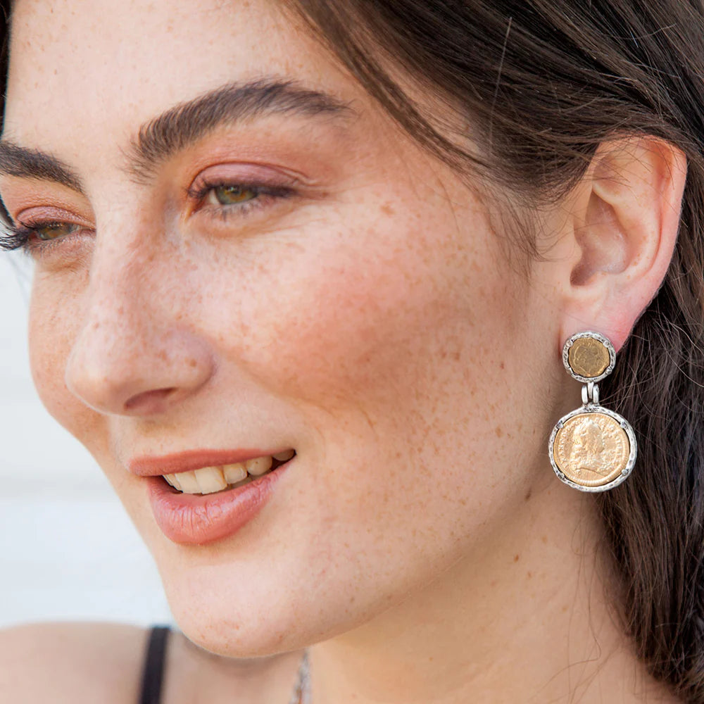 GOLD JULIANA & FRANCIS EARINGS