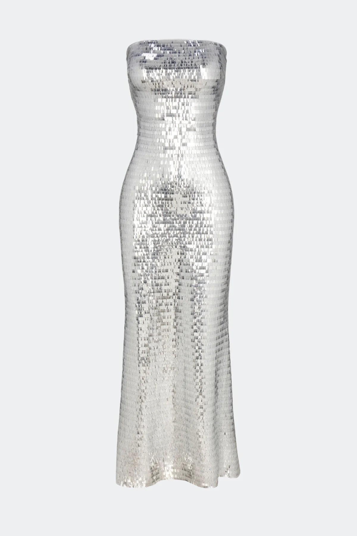 SCULPTY STRAPLESS SEQUIN DRESS