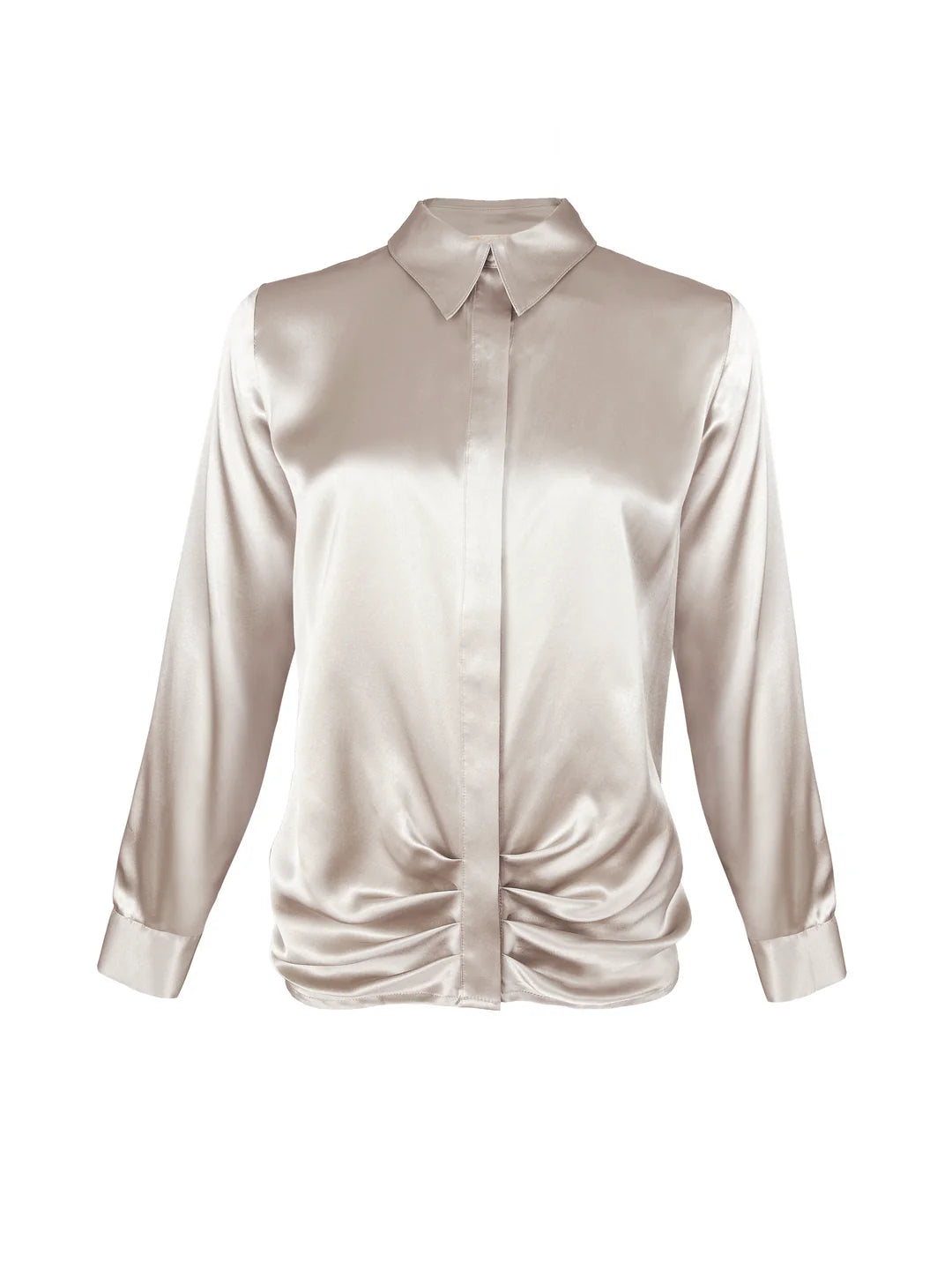 DRAPE FRONT SHIRT