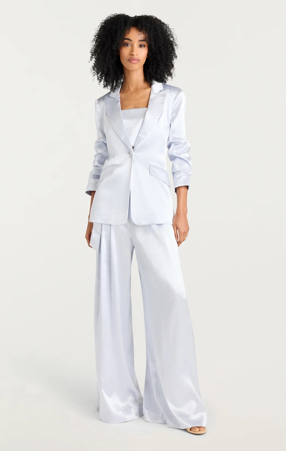 HAMMERED SATIN SCRUNCHED CHEYENNE BLAZER