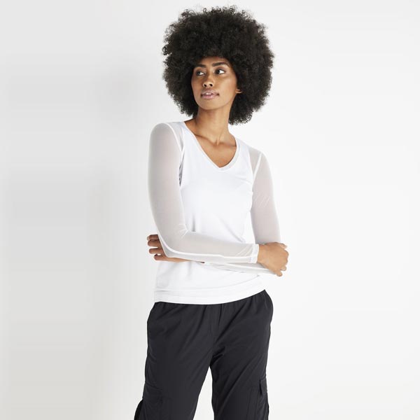 Isla Long Mesh Sleeve Top