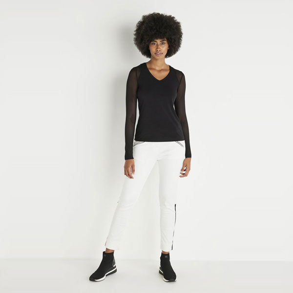 Isla Long Mesh Sleeve Top