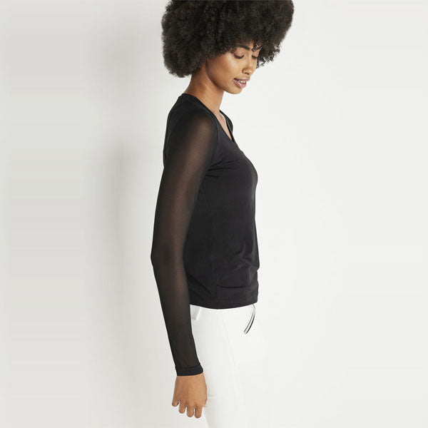 Isla Long Mesh Sleeve Top