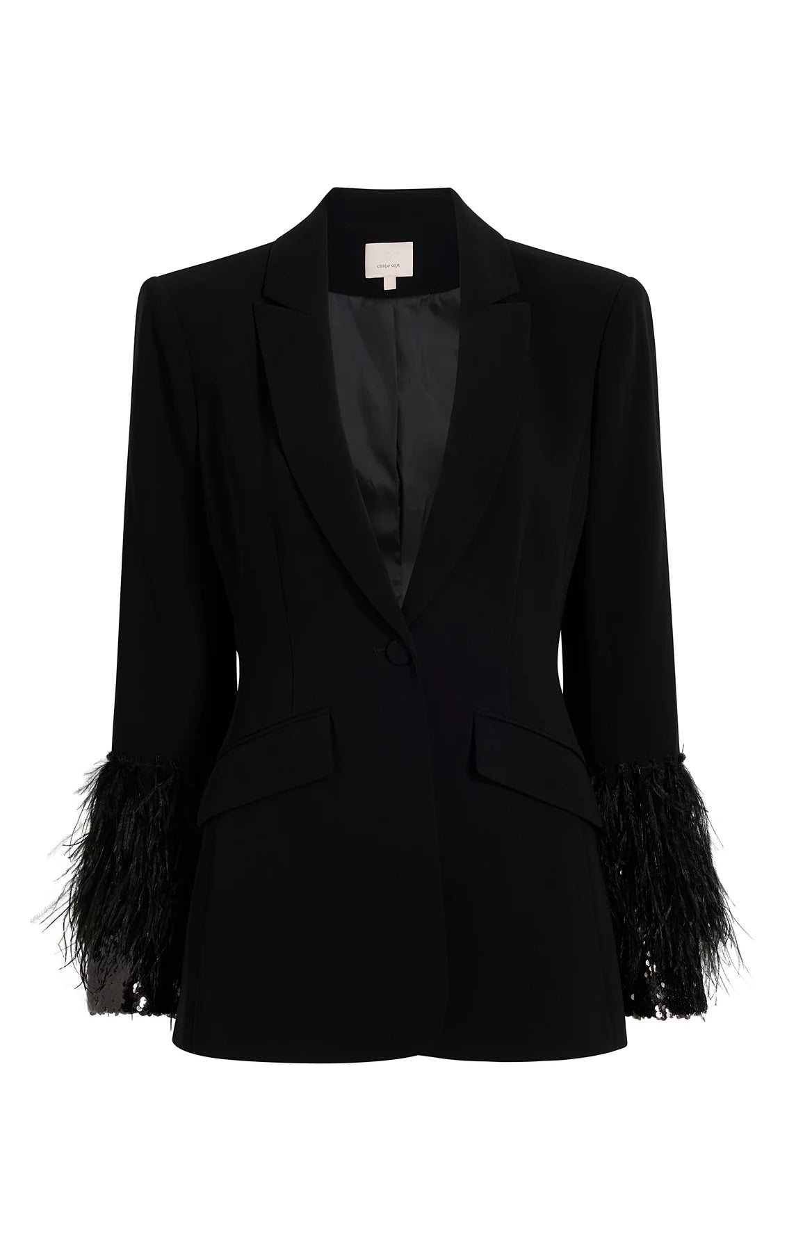 SEQUIN AND FEATHER CHEYENNE BLAZER
