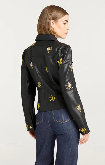 LEILA LEATHER SARITA JACKET