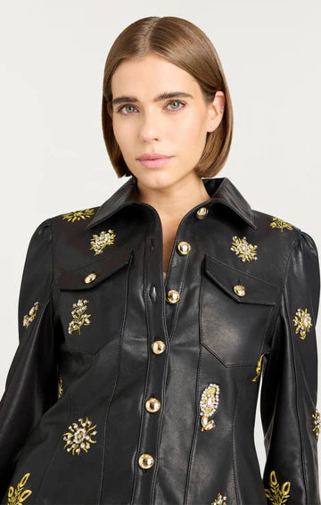 LEILA LEATHER SARITA JACKET
