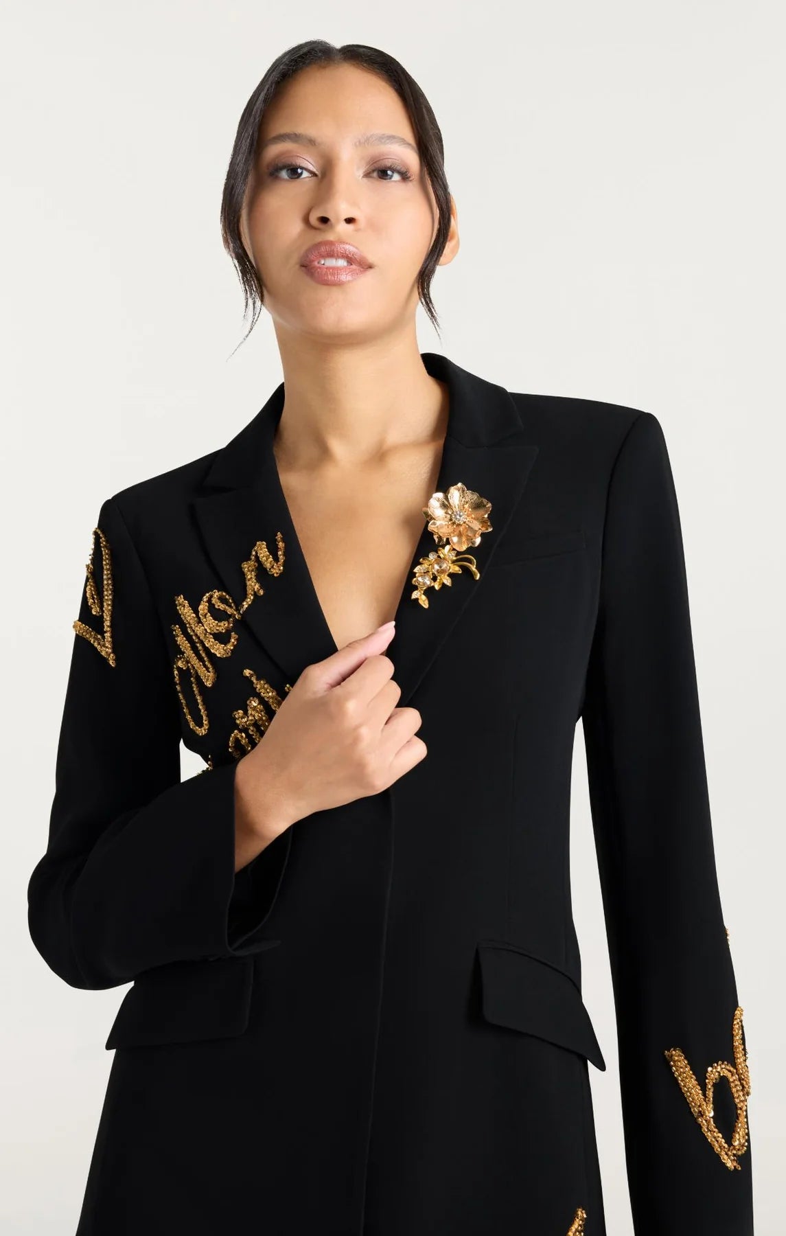 CRUSHED SEQUIN LOVELETTER DRESS