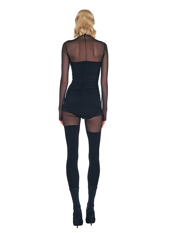 THIGH HIGH SPLICED LEGGING W/ FOOTSIE