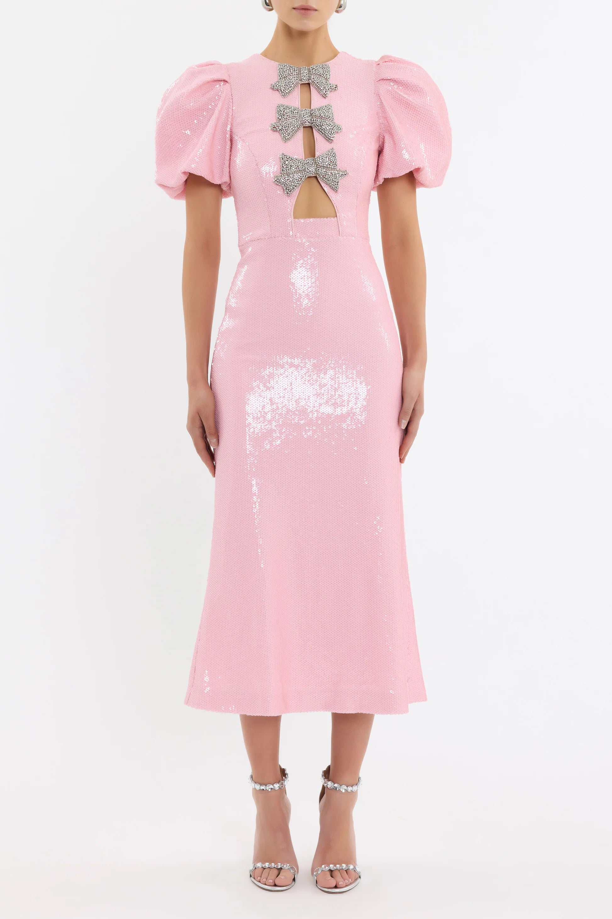 lydia midi dress Lydia Silk Faille Midi Dress with Bow Belt mulberry / 14