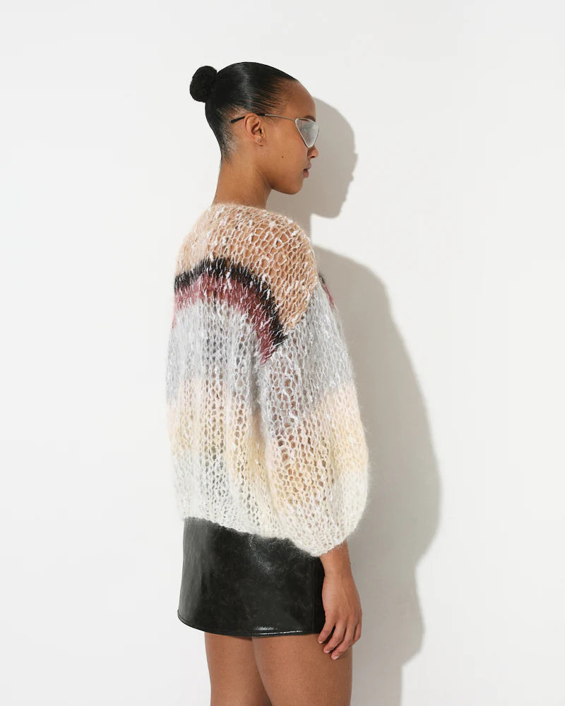 BOUCLE STRIPES BOMBER