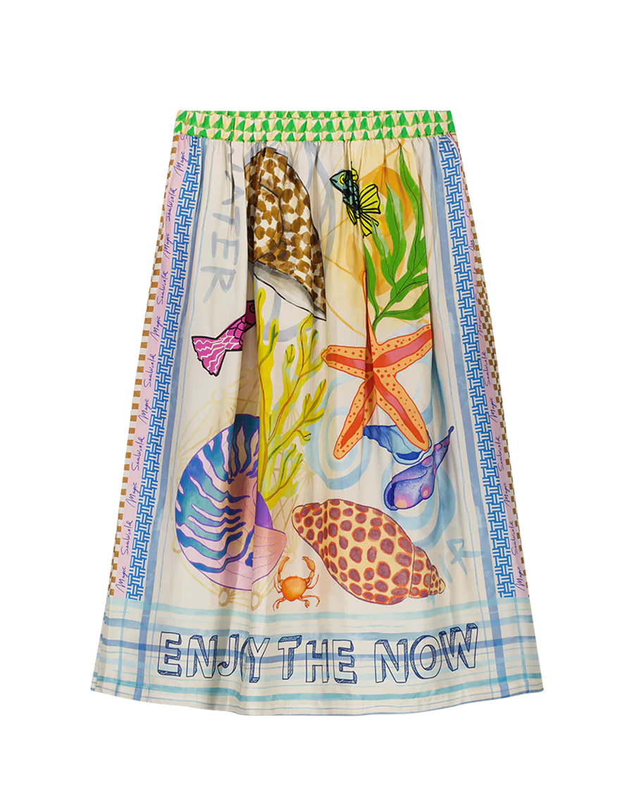 VANESSA PRINTED MIDI SKIRT