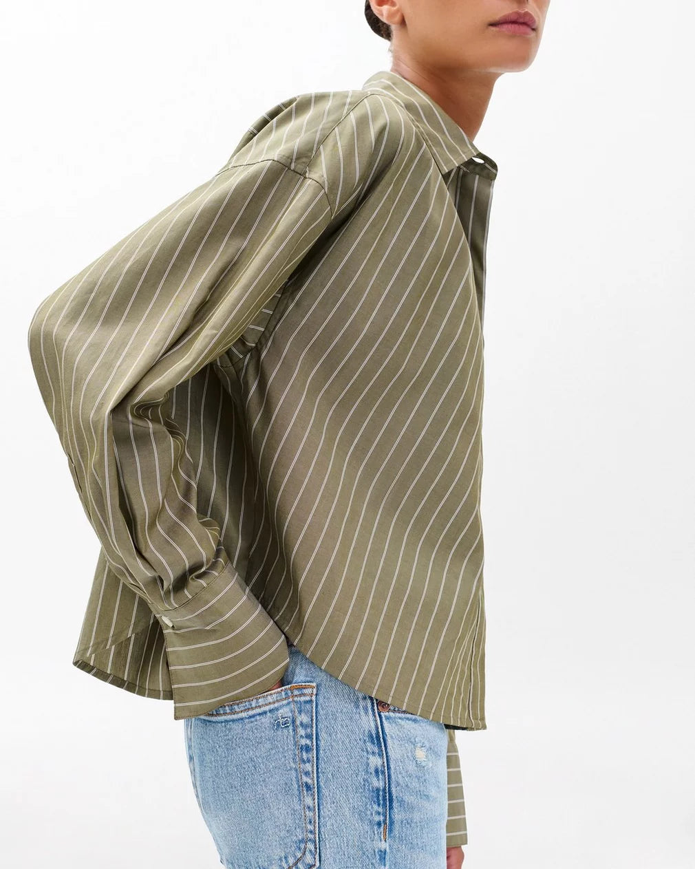 MARTHA POPLIN STRIPED SHIRT