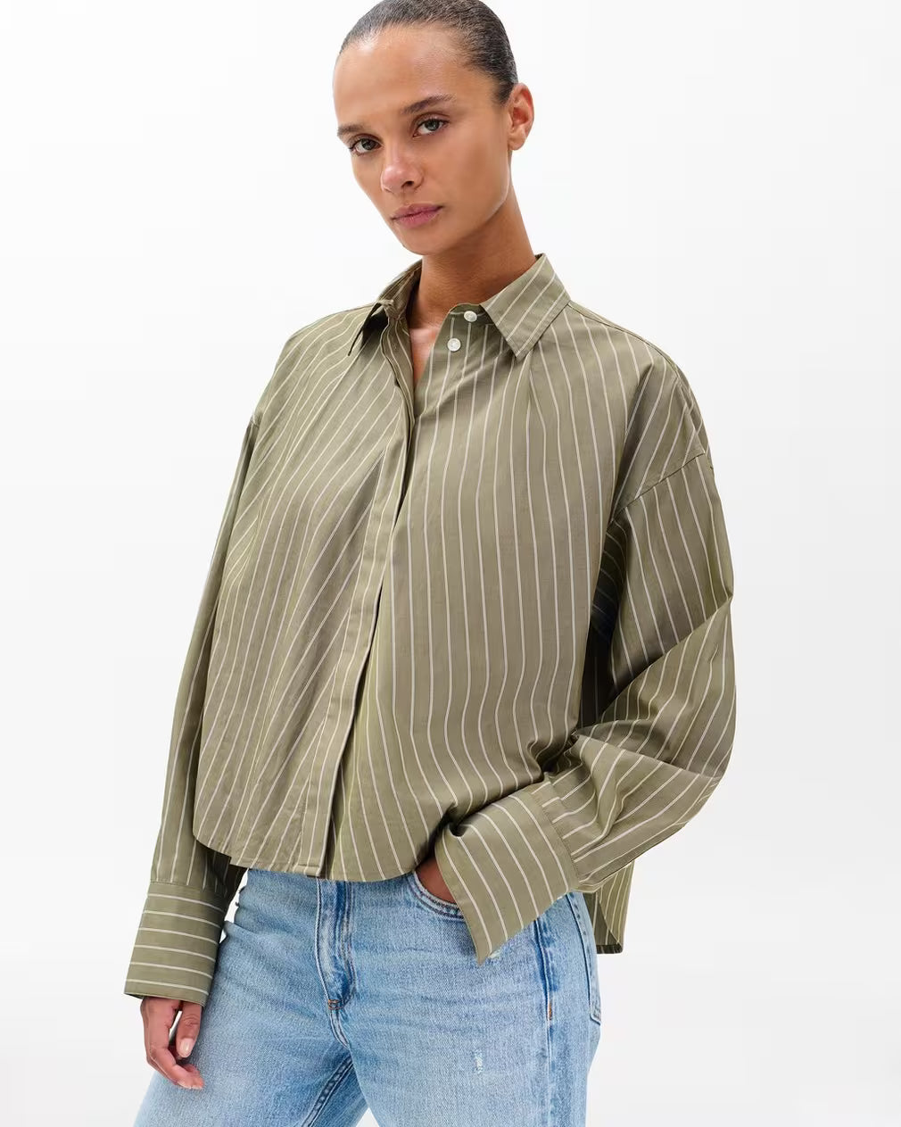 MARTHA POPLIN STRIPED SHIRT