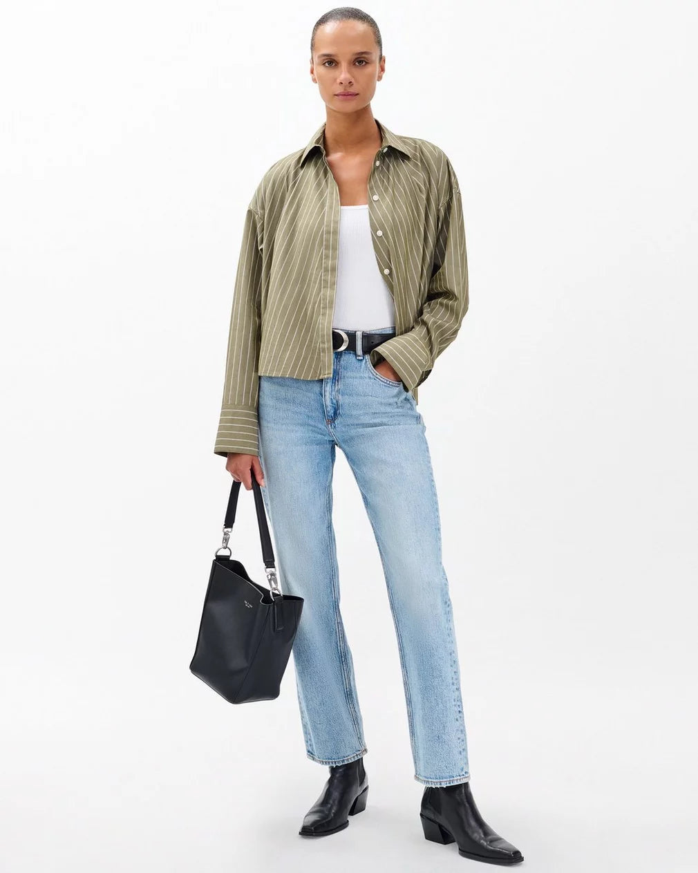 MARTHA POPLIN STRIPED SHIRT