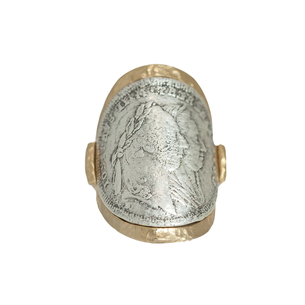 Maria Theresa Coin Rounded Ring