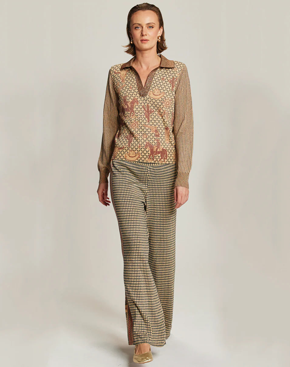 MICHELLE WIDE LEG KNIT PANTS