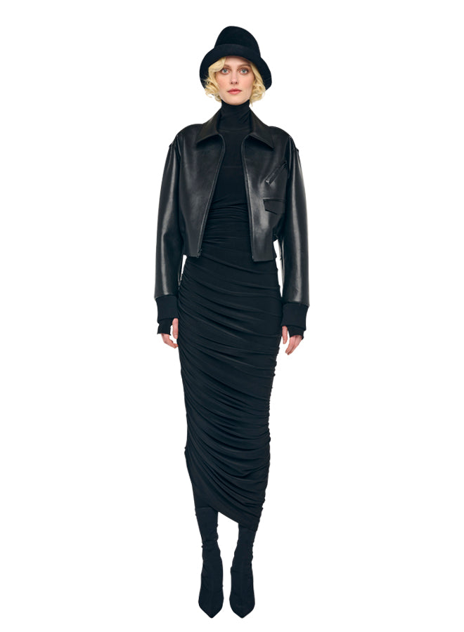 MENS ZIP FRONT CLASSIC CROPPED JACKET