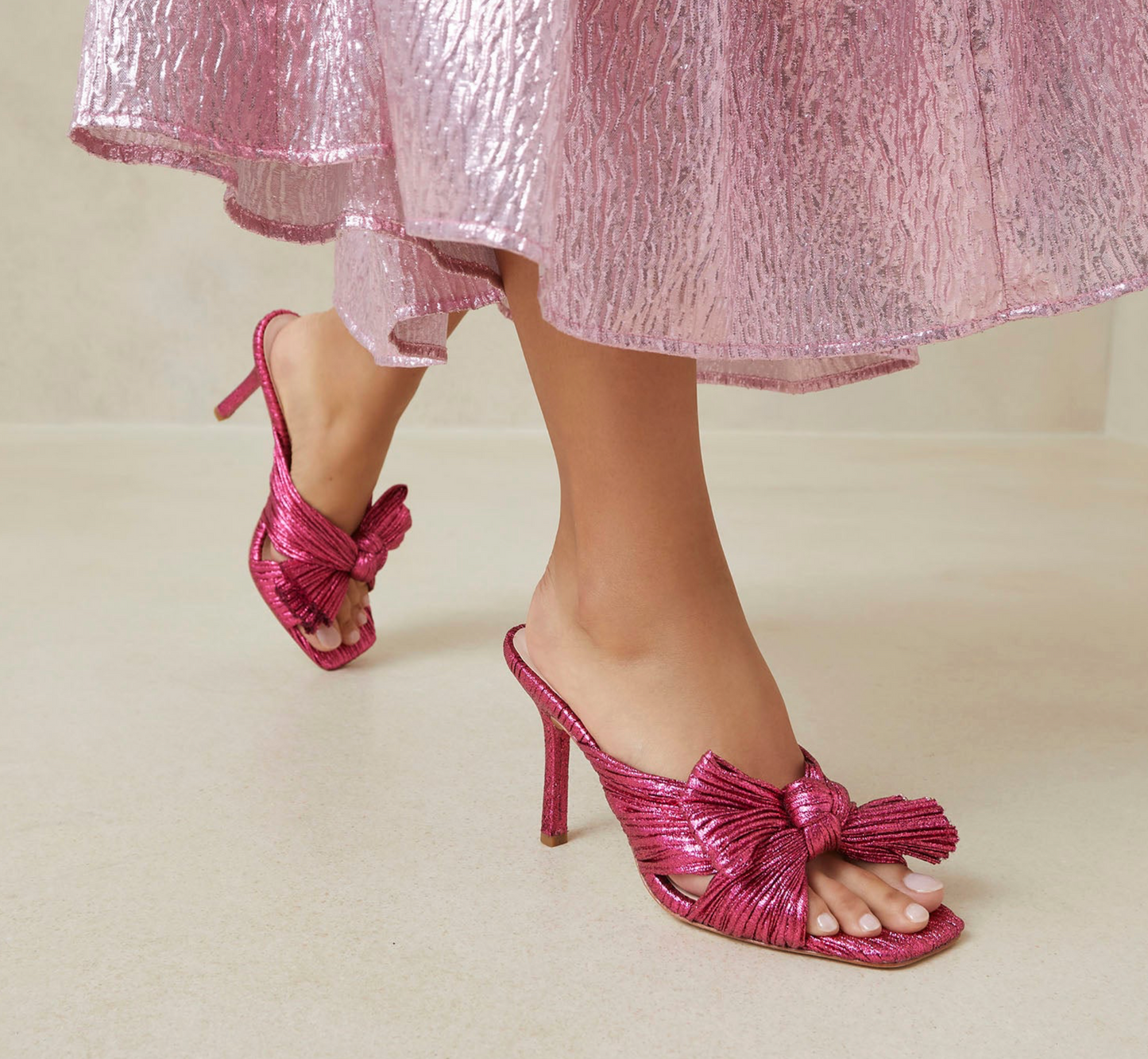 Claudia Pleated Mule