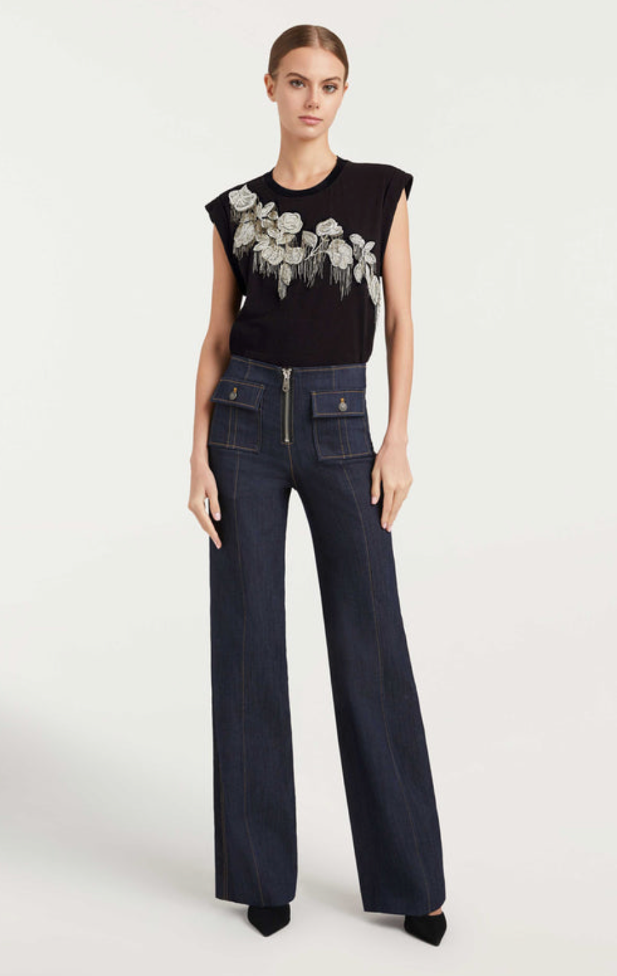 MESH FLORAL BELLA TEE